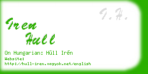 iren hull business card